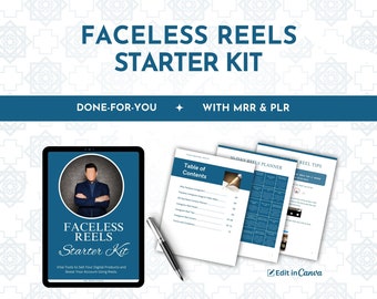 Faceless Reels Starter Kit: Instagram Growth Bundle w/ Master Resell Rights (MRR) - Ultimate eBook for Digital Marketing & Passive Income