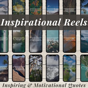 100 Inspirierende Gesichtslose Instagram Reels Bundle Inspirierende Videos Master Resell Rechte MRR PLR Motivations Reels Content Urheber DFY