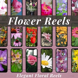 Flower Reels Faceless Instagram Reels Bundle Video sulla natura floreale Diritti di rivendita master MRR PLR Creatore di contenuti DFY