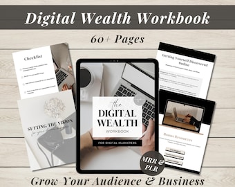 PLR Digital Wealth Guide Digital Marketing Template Passive Income eBook Master Resell Rights Done For You Product Make Money Online