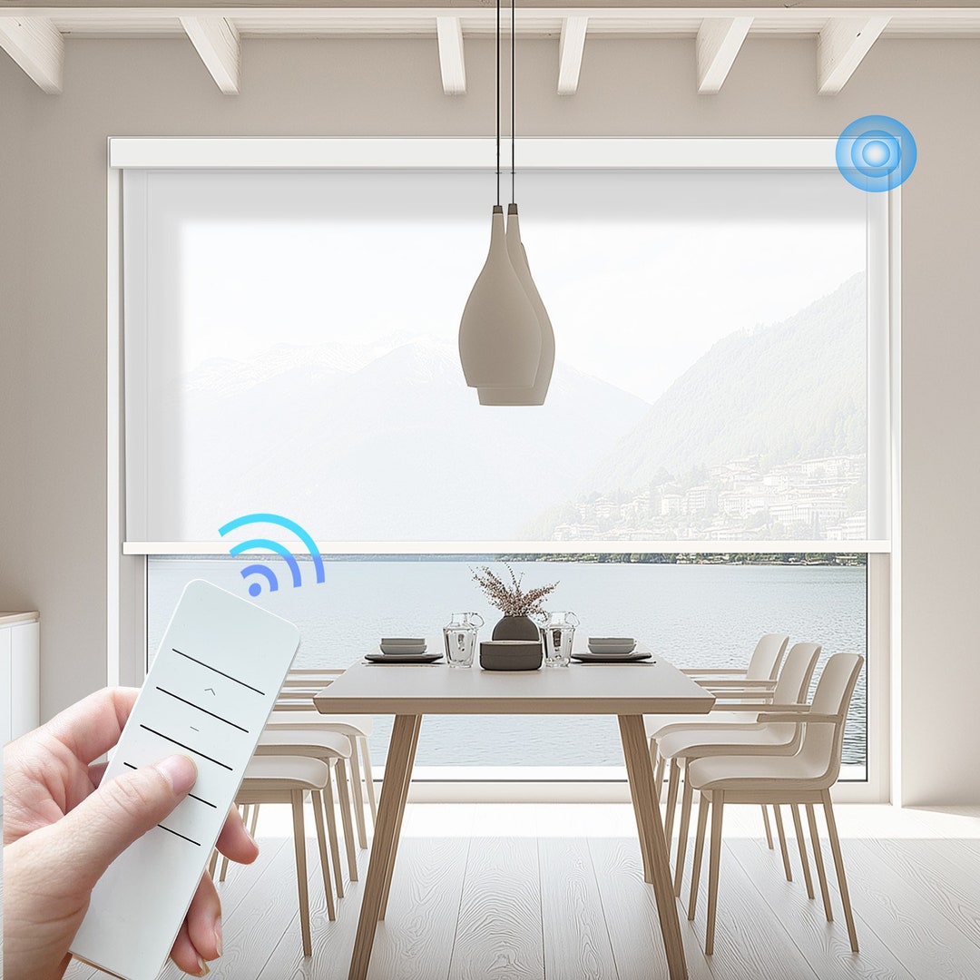 Remote Controlled Solar Roller Shades: UV & Heat Protection, Easy ...