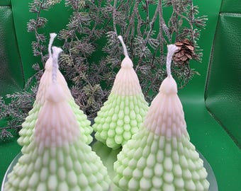 Advent, Christmas, candle, rapeseed wax candle, vegan, handmade candle, Christmas tree candle, Advent wreath