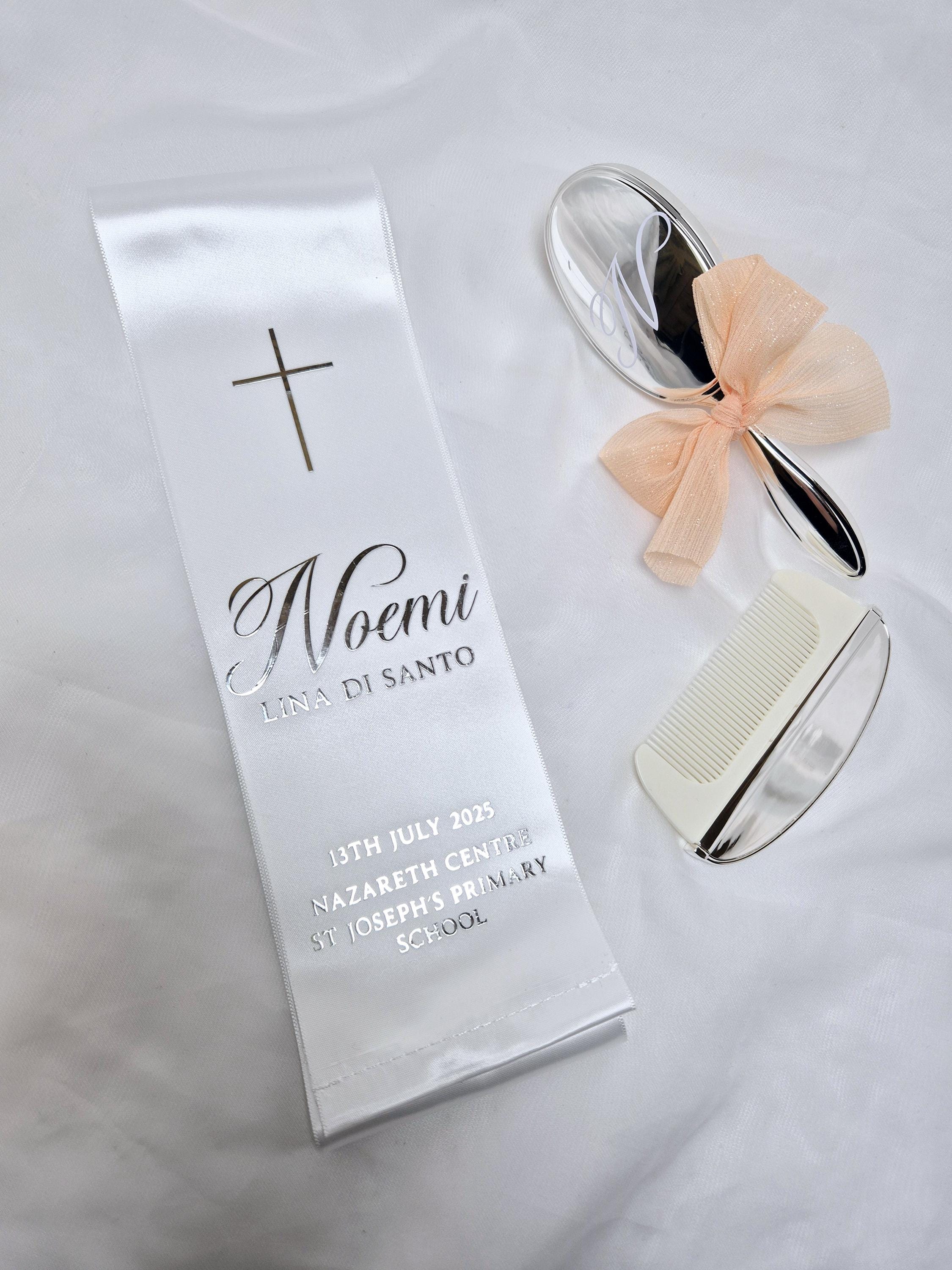 Personalised First R Communion Stole Baptism Stole | Christening Sash | Baptism Sash | Christening Sash ...