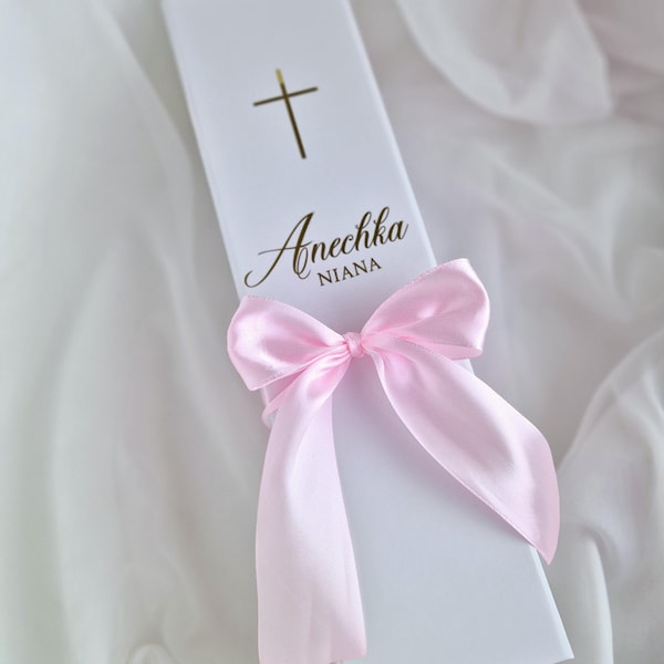 Candle Box | Candle Keepsake Box | Candle Storage Box | White Box with Magentic Lid