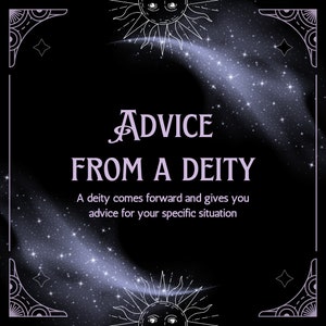 ADVICE FROM A DEITY, Connect with Your Deity: Receive a Personalized Answer from A God. Connect with your Deity, Guided Answers from a God