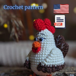 Crochet Rooster Amigurumi Pattern (PDF)