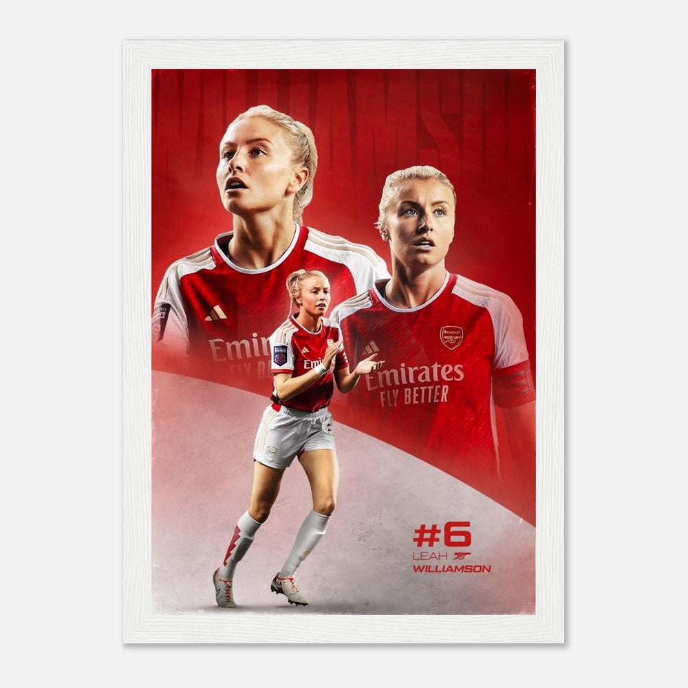 Leah Williamson Arsenal WFC Classic Semi-glossy Paper Wooden