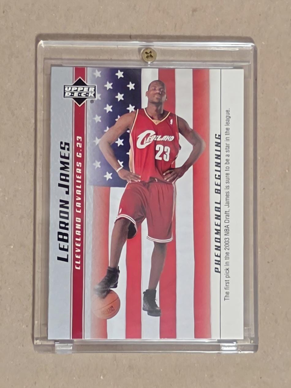 2004 upper deck lebron james phenomenal beginning