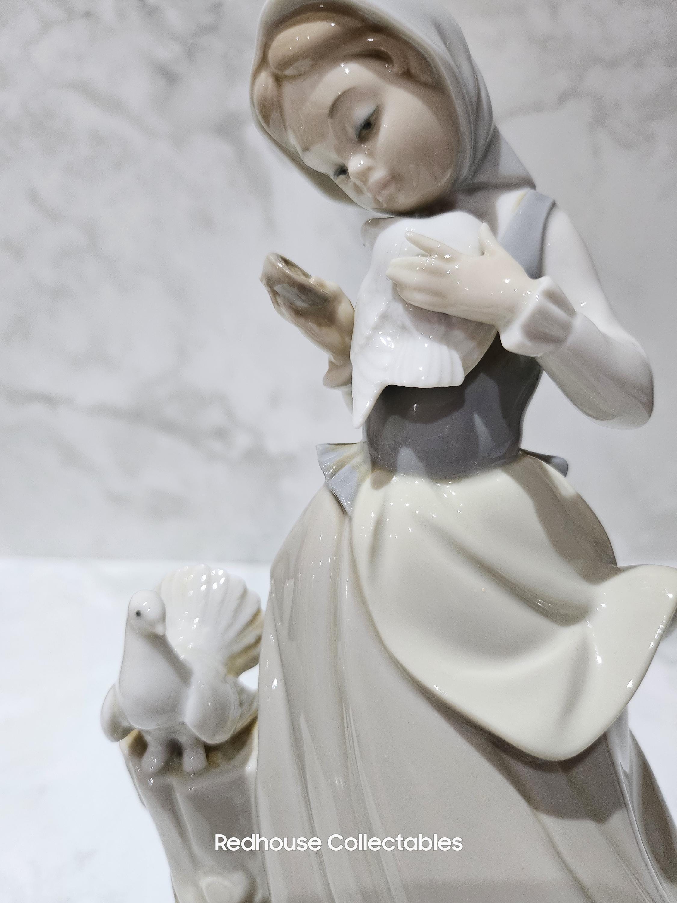 希少美品　リヤドロ　鳩と少女 リヤドロLLADRO/鳩と少女 NLD-4 - 北欧雑貨と北欧食器の通販サイト
