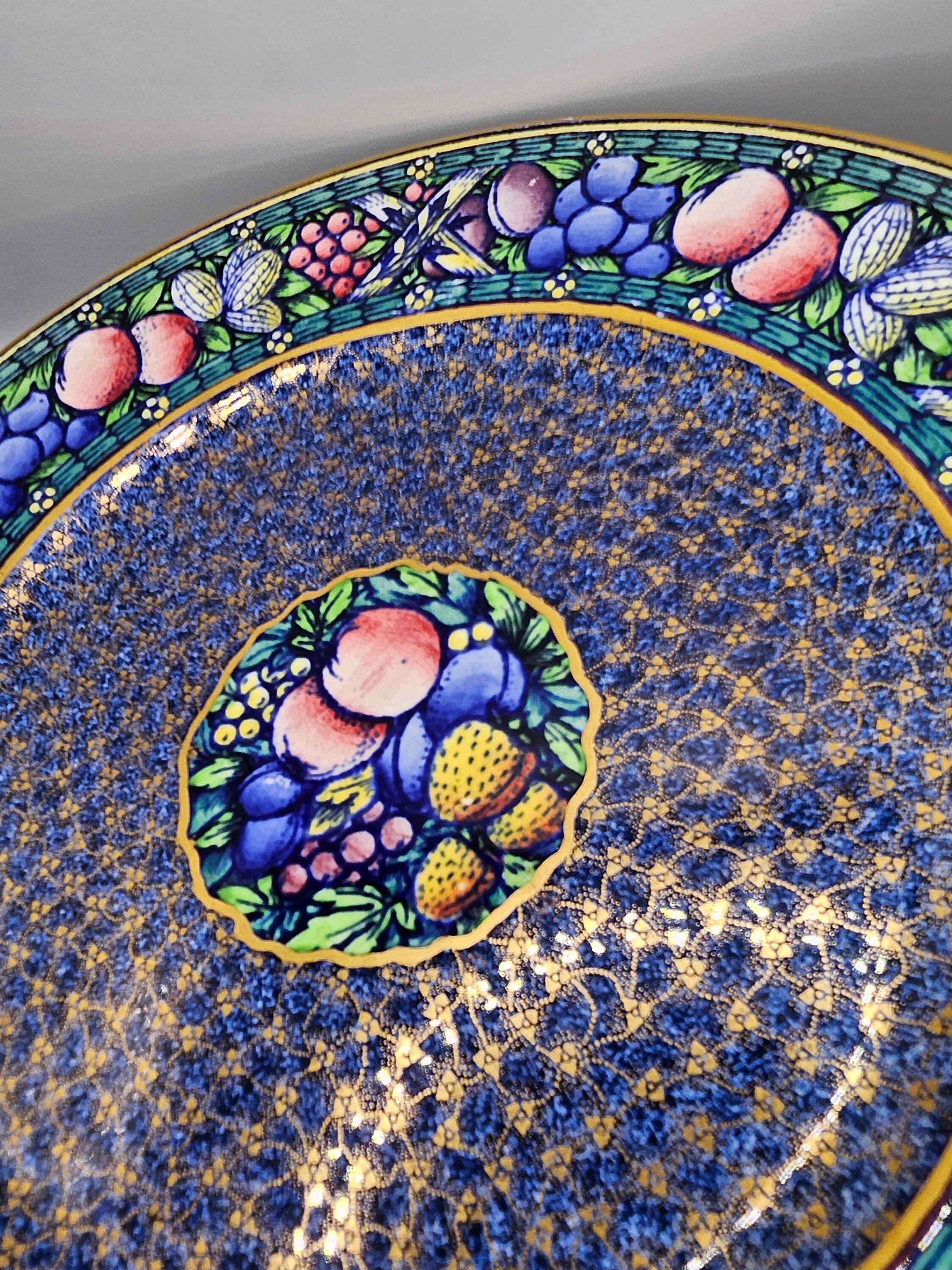 【限定No.7】MINTON ミントン プレート「YOUNG SOLDIERS」 Art Deco Minton Rotique Plate: 1938 Collector Plate, Blue