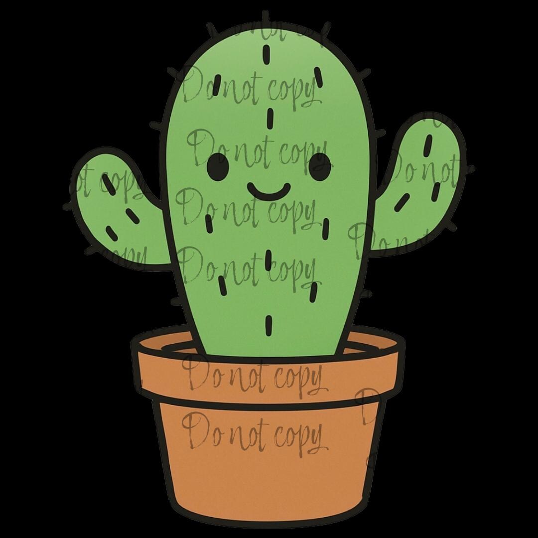 Custom Downloadable Png File, Cactus File, Habdmade Digital Clip Art ...