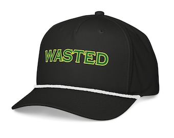 Bestickte 'Wasted' Strickmütze, Strickmütze, Valentinstag, Muttertag, 4.Juli, Vatertag