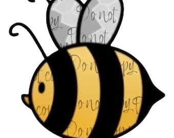 Bumble Bee Clip Art, Transparent PNG (Digital Download), Valentine’s Day, Mother's Day