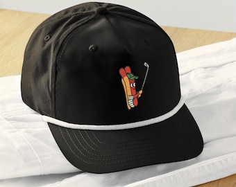 custom embroidered Glizzy Golf rope cap embroidery fonts, Wedding idea, Golf hats, Vintage, Back to School, Personalized Gift, Halloween