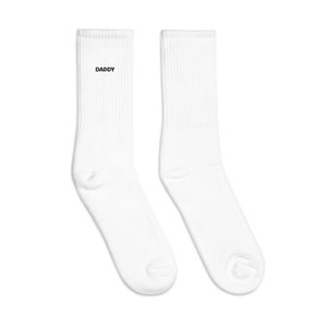 Custom Daddy embroidered socks, personalized socks, funny socks for him, custom embroidery, crew socks, compression socks,, Vintage, golf
