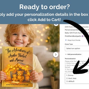 May include: A hardcover book titled The Adventures of Auntie Rachel and Marcus with an illustration of two teddy bears inside a glowing tent. The book cover includes the text Written and Illustrated by Kristen McCalla and is held by a child.