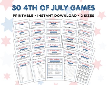 4th of July Games, 4th of July Party, Fourth of July Games, July 4th Printables, 4th July Activities, 4th of July Trivia, 4th of July Quiz