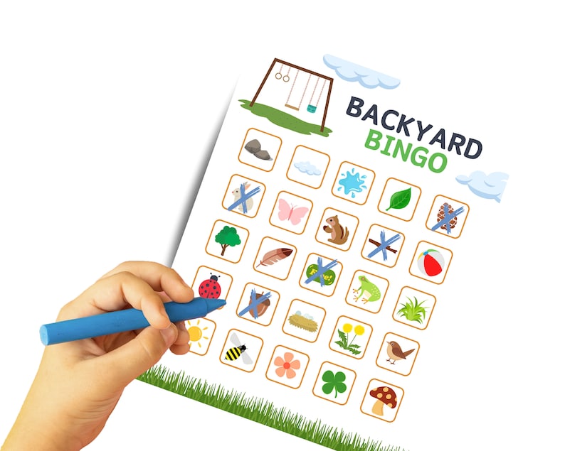 Backyard Bingo, Printable Backyard Bingo Cards, Backyard Bingo Cards ...