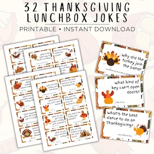 Blagues sur la boîte à lunch de Thanksgiving, Notes sur la boîte à lunch, Notes à imprimer pour le déjeuner pour les enfants, Cartes de blagues pour Thanksgiving, Blague du jour, Blagues d'automne pour les enfants