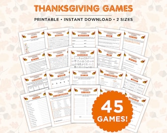 Juegos de Acción de Gracias, Juegos de Acción de Gracias para Adultos, Adolescentes, Niños, Juegos para Romper el Hielo, Ideas para Acción de Gracias, Juegos Familiares, Juego de Oficina