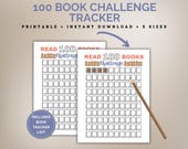 100 Book Challenge Tracker, 100 Book Tracker, Reading Challenge, Book Tracker, Printable Challenge, Reading Tracker, Book Club Tracker