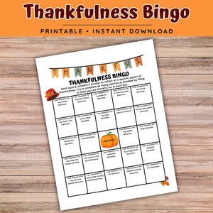 Dankbaarheidsbingo, dankbaarheidsbingo, Thanksgiving-bingo, dankactiviteit, dankbaarheidsspel, dankbaarheidsbingo, mindful bingo, vriendelijkheidsbingo