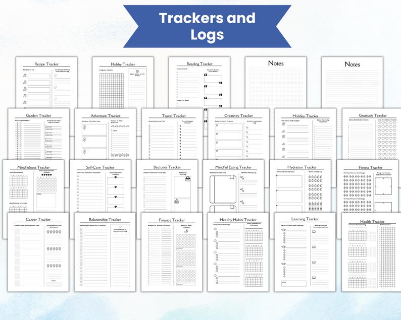 2026 Goal Planner, 2026 Goals Tracker, New Year Resolutions, Goal ...