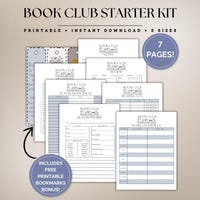 Editable Book Club Discussion Guide, Book Review Guide, Book Club ...