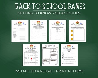 Back to School Icebreaker Games, Back to School Getting to Know You, First Day of School Icebreaker Games for Kids, Back to School Games