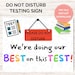Do Not Disturb Testing Sign, Testing Do Not Disturb Door Sign ...