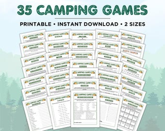 Jeux de camping, Imprimable camping, Idées camping, Fête de camping, Camping pour enfants, Camping pour adultes, Anniversaire de camping Anecdotes sur le camping, Activités de camping