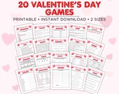 Valentine Games, Valentine Day Games, Valentines Games, Valentine's Day Party Games, Valentine Games Printable, Fun Games, Games Bundle