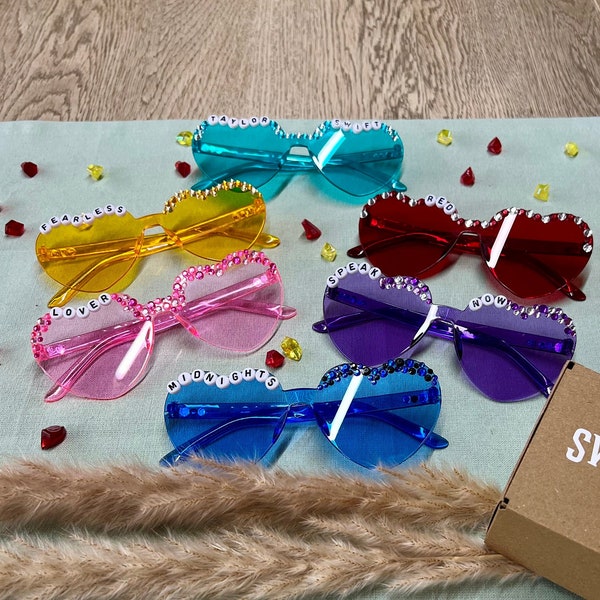 Swiftie Glasses - Colorful heart glasses for Taylor Swift The ERAS Tour