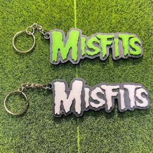 Misfits punk band keychain
