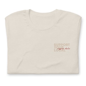 Unterstützen Sie Ihren lokalen Koffeinhändler Script Tee