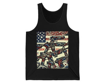 4th of July Unisex Jersey Tank