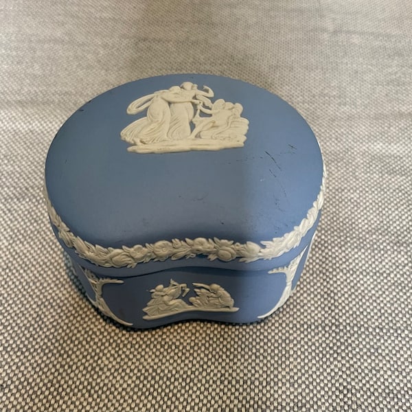 Blue Jasper Wedgwood Trinket Box