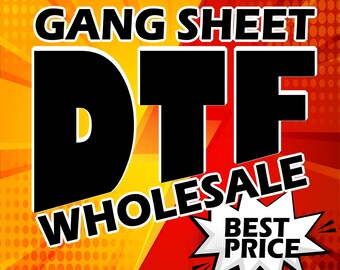 Custom Gang Sheet, Full Color DTF, Shirt Heat Transfer, Ready To Apply, Express DTF, Direct To Film, DTF Screen Print, Bulk Printing