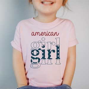 American Girl T-Shirt, USA Lover Girl Shirt, 4th Of July Gift, American Family Shirt, Patriotic Girl Shirt, Country Girl Fourth Of July