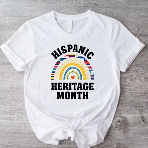 Hispanic Heritage Month T-Shirt, Latino Pride Shirt, Mexican Culture Shirt, Mexican Heritage Tee, South American Countries Flag Shirt