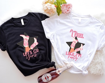 Man I Feel Like I'm Forty T-shirt, Let's Go Girls-shirt, 40e verjaardagsfeestje thema Tees, western verjaardagsshirt cowgirl, shirt verjaardag trip
