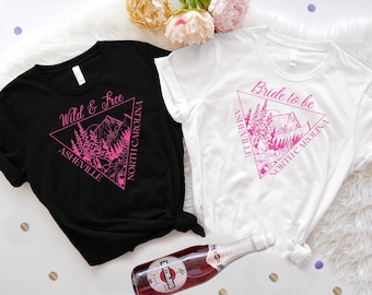Asheville Bachelorette T-Shirt, Summer Camp Bachelorette Shirt, Bride To Be Tee, Wild And Free Shirt, North Carolina Bachelorette Sweatshirt