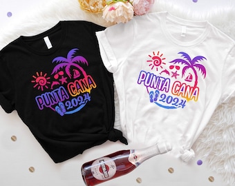 Punta Cana 2024 T-Shirt, Punta Cana Family Trip 2024 Shirts, Summer Vacation Tee, Dominican Republic Trip Shirt, Beach Trip 2024 Shirt