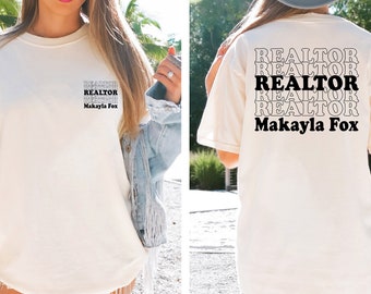 Custom Real Estate Comfort Colors T-Shirt, Real Estate Agent Shirt, House Dealer Shirt, Funny Realtor Shirt, Personalized Realtor Tee