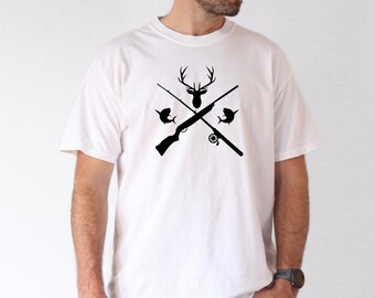 Hunting And Fishing T-Shirt, Comfort Colors Shirt, Hunting Trip Themed Tee, Hunting Holiday T-Shirt, Weekend Hooker Shirt, Fishing Lover Tee