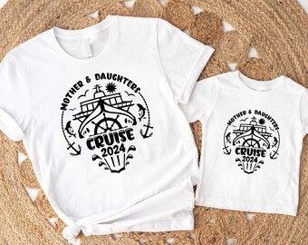 Mother And Daughter Cruise 2024 T-Shirt, Ocean Trip Lifestyle Tee, Summer Vacation Shirt, Family Cruise Tees, Family Matching Group Shirt