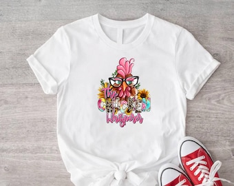 Cute Chicken Whisperer T-Shirt, Cool Sunglasses Chicken Character Shirt, Chicken Farm Bundle Tee, Vintage Farmer Themed Sweatshirts, Hoodie.