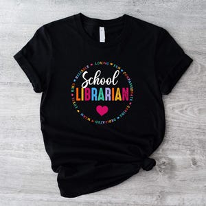 School Librarian T-shirt, Librarian Day Gift, New Librarian Shirt, Back To School Team Tee, Teacher Reading T-shirt, Library Squad Cute Tee