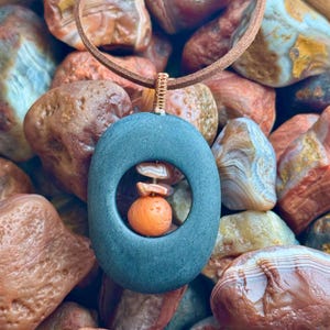Lake Superior Agate Tower Necklace