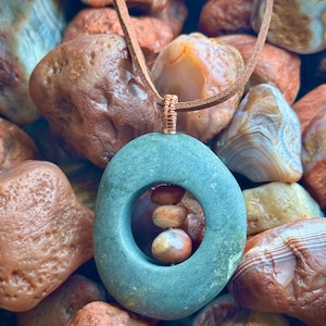 Lake Superior Agate Tower Necklace